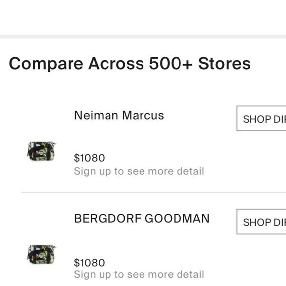 Proenza Schouler PS1 Tropical Print Nylon Pouch Crossbody Bag Ecru Multi Flawed - Picture 15 of 16